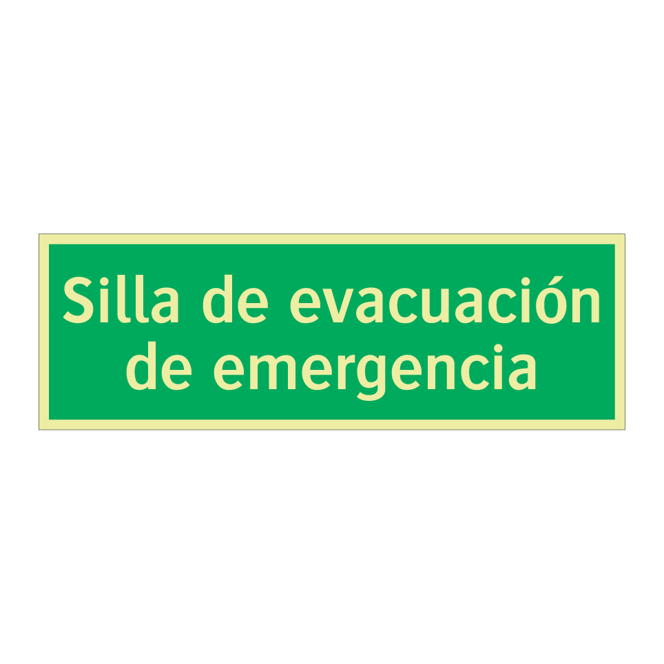 Silla de evacuación de emergencia