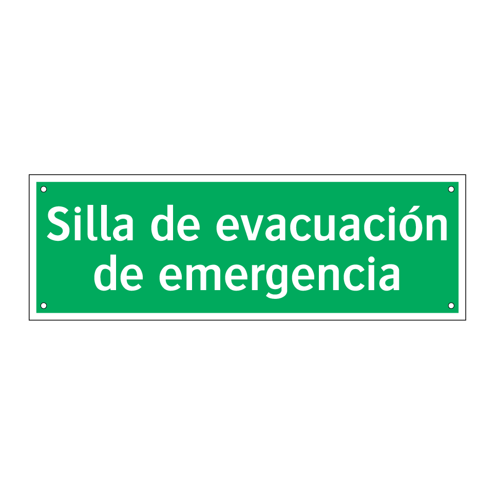 Silla de evacuación de emergencia