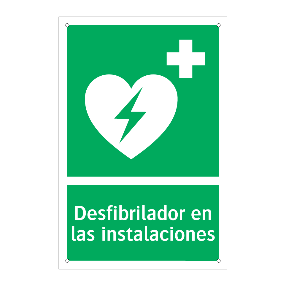 Desfibrilador en las instalaciones