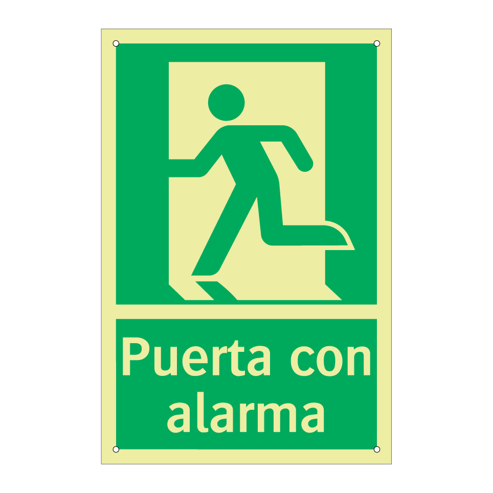 Puerta con alarma