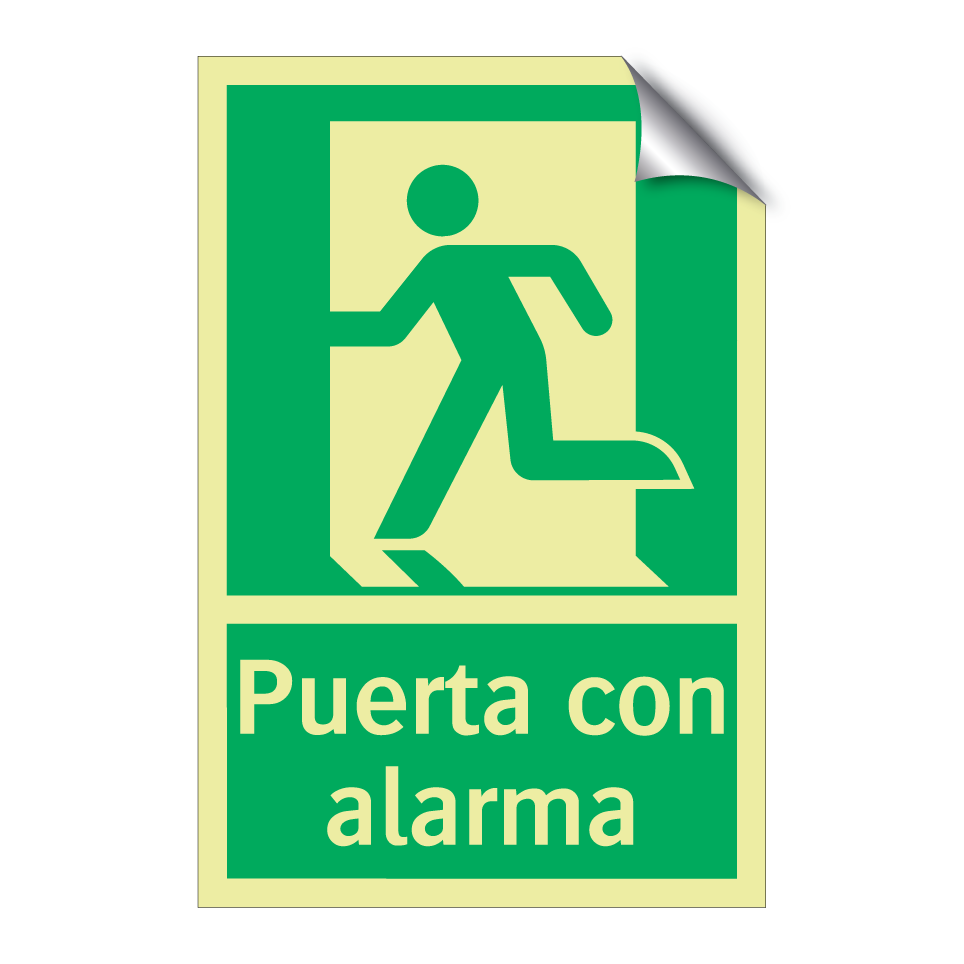 Puerta con alarma
