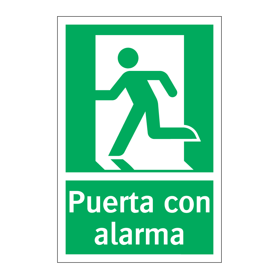 Puerta con alarma