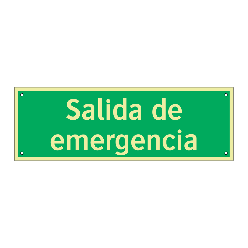 Salida de emergencia