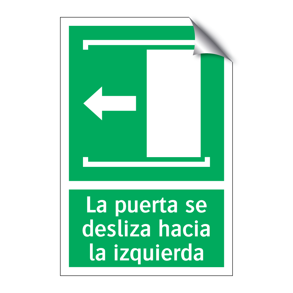 La puerta se desliza hacia la izquierda