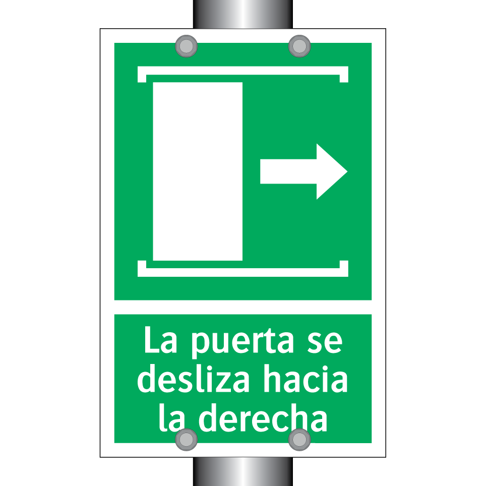 La puerta se desliza hacia la derecha