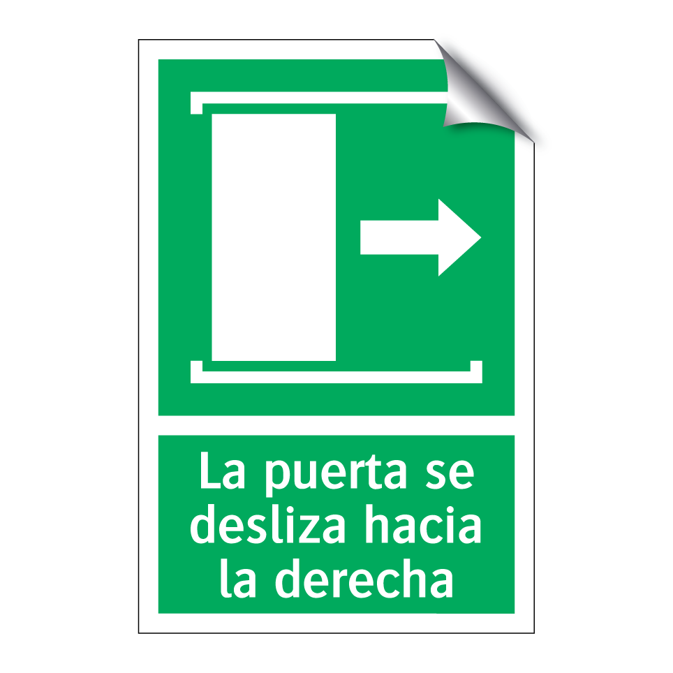 La puerta se desliza hacia la derecha
