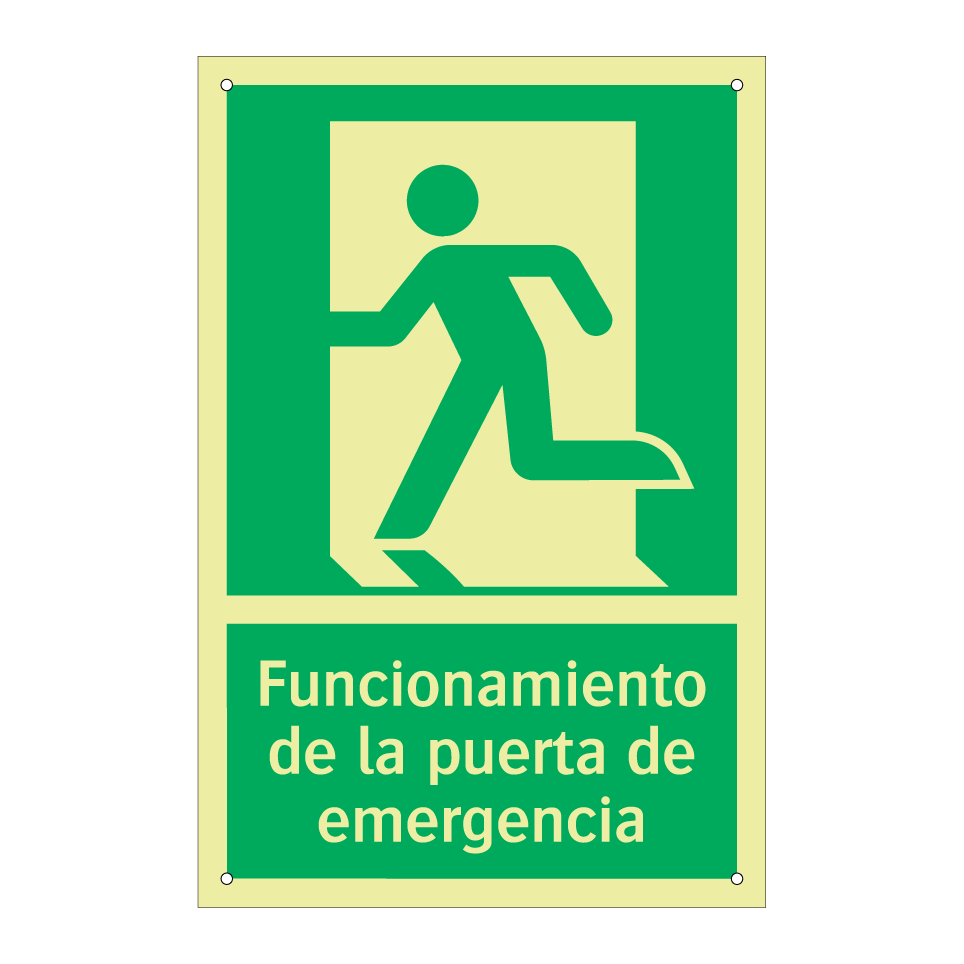 Funcionamiento de la puerta de emergencia
