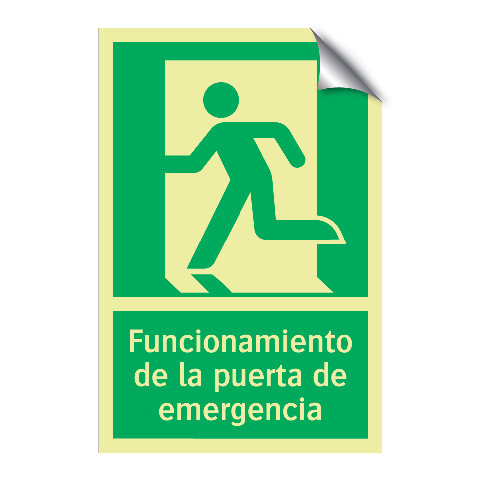 Funcionamiento de la puerta de emergencia