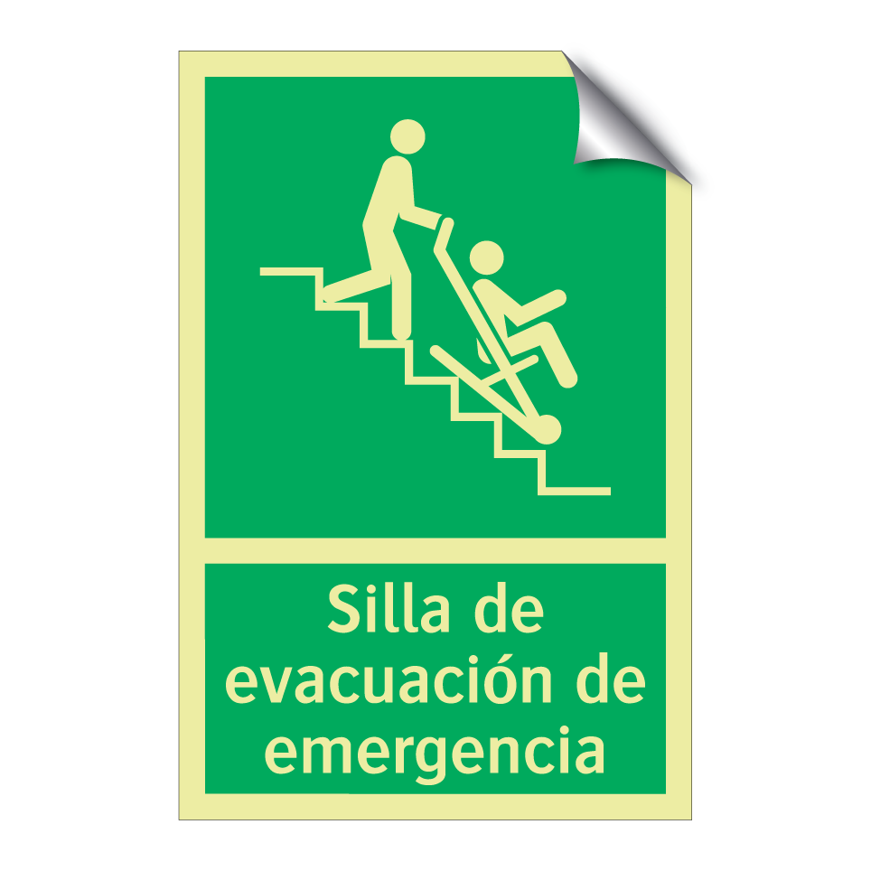 Silla de evacuación de emergencia