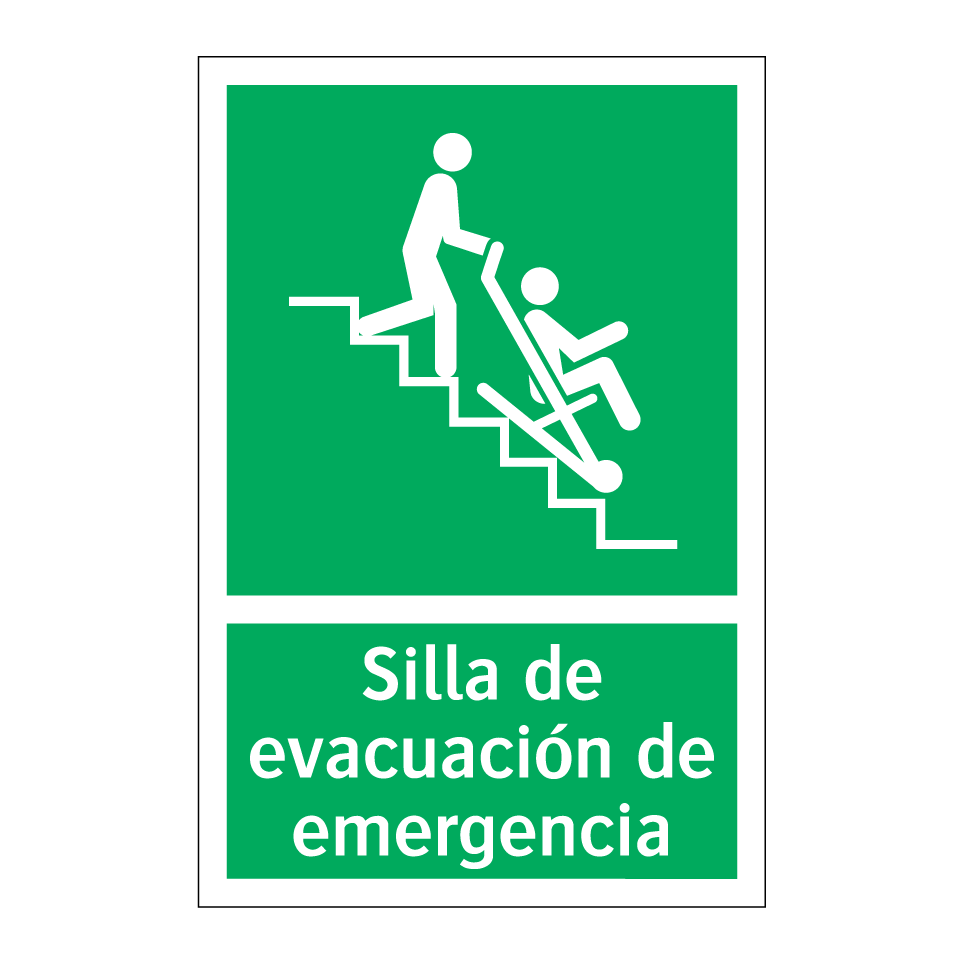 Silla de evacuación de emergencia