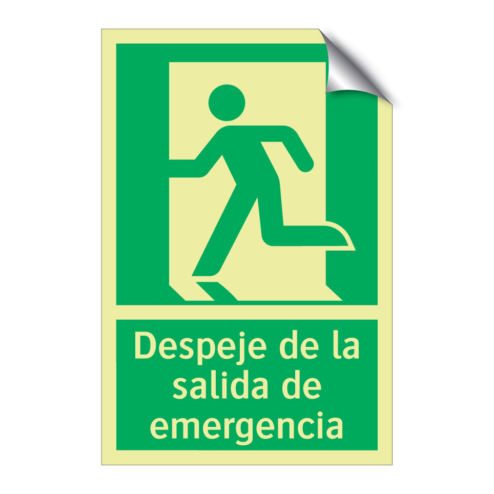 Despeje de la salida de emergencia