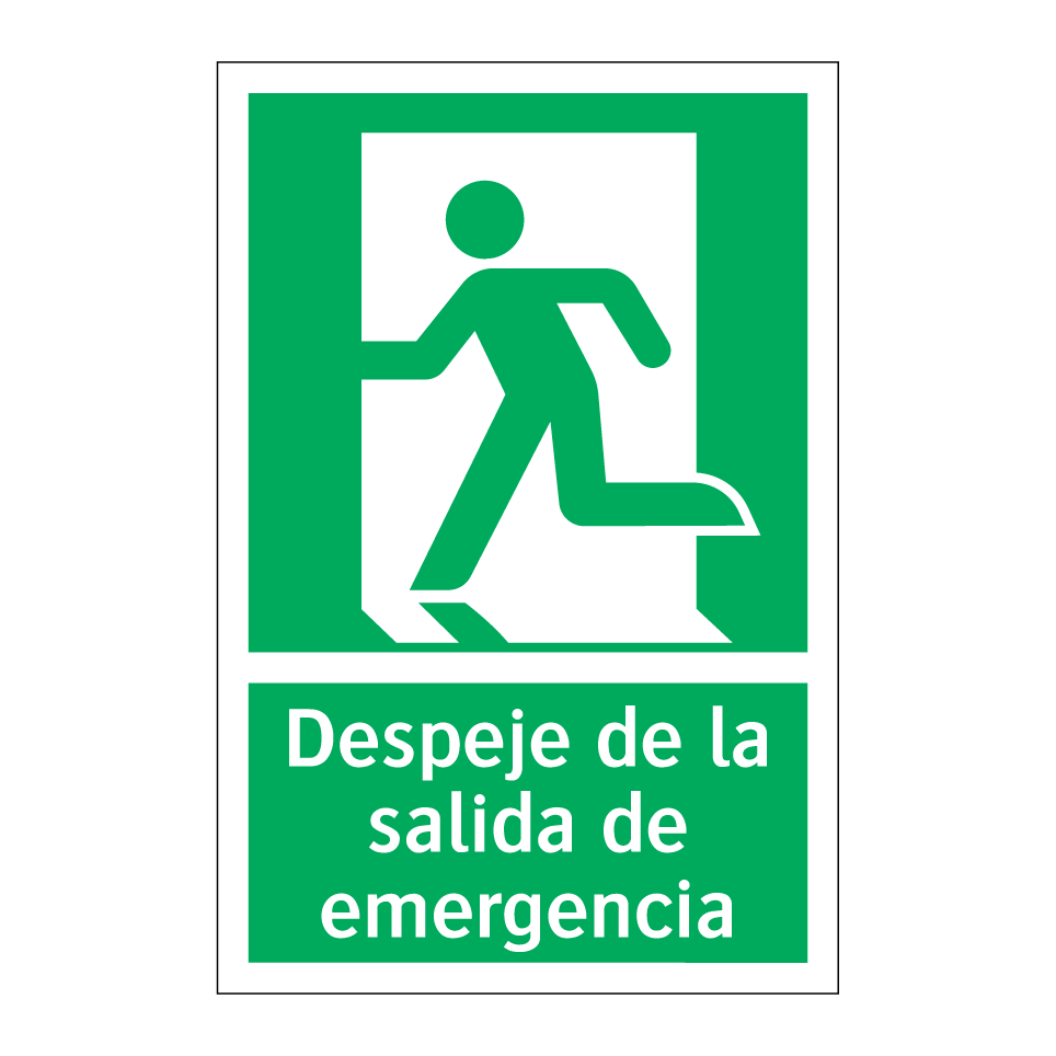 Despeje de la salida de emergencia