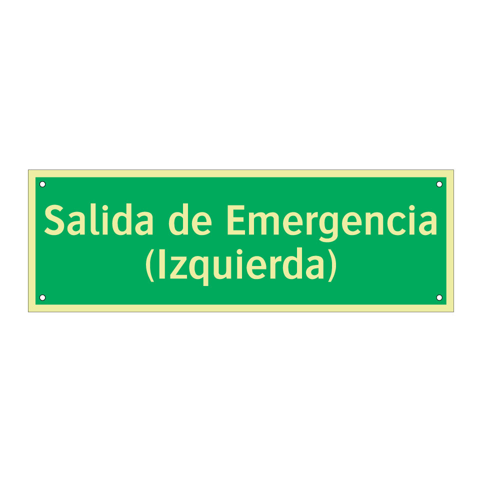 Salida de Emergencia (Izquierda)