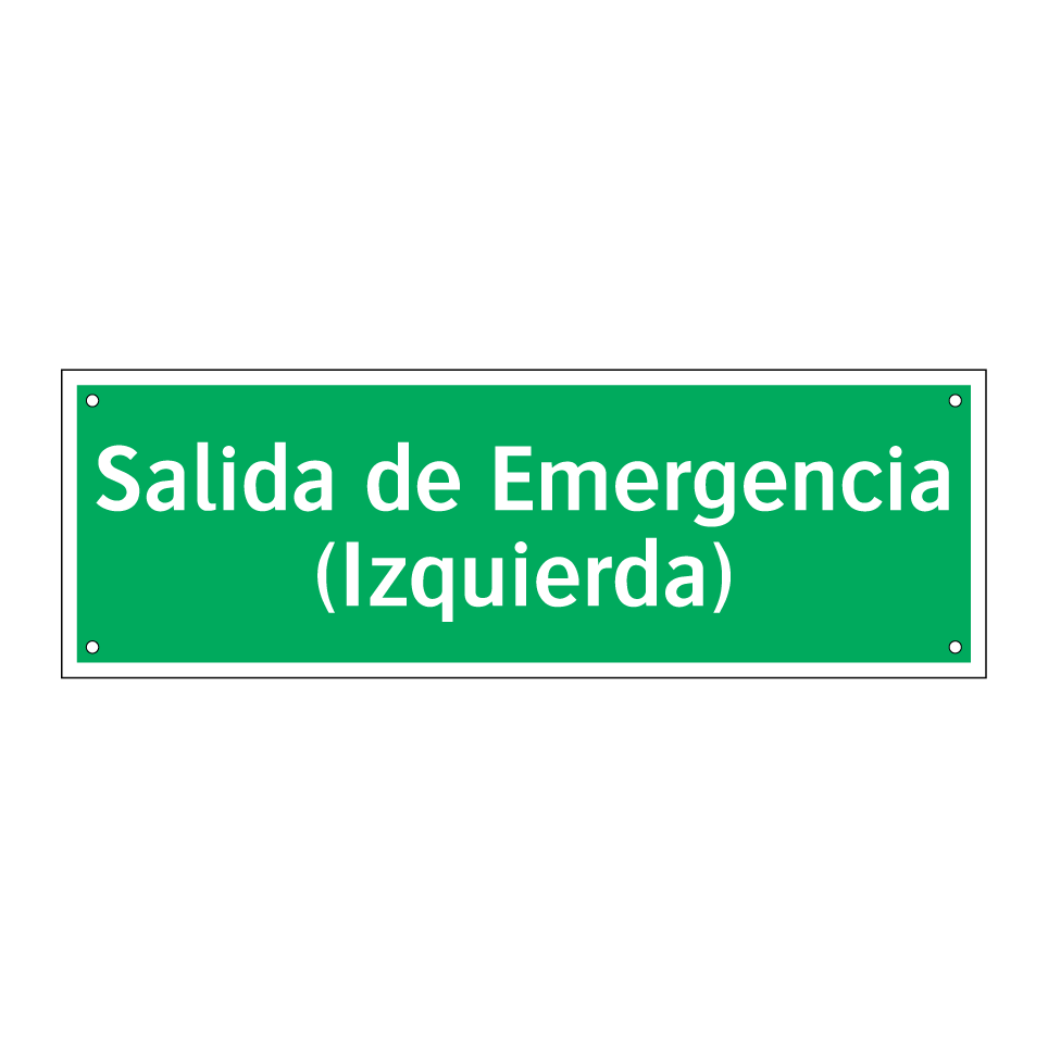 Salida de Emergencia (Izquierda)