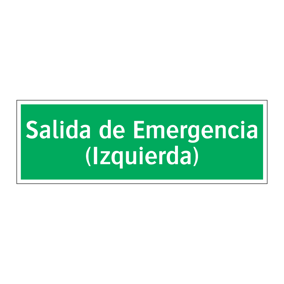 Salida de Emergencia (Izquierda)
