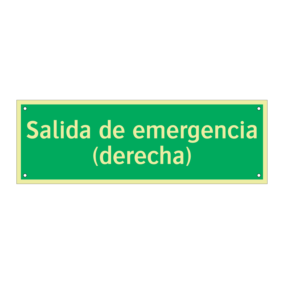 Salida de emergencia (derecha)