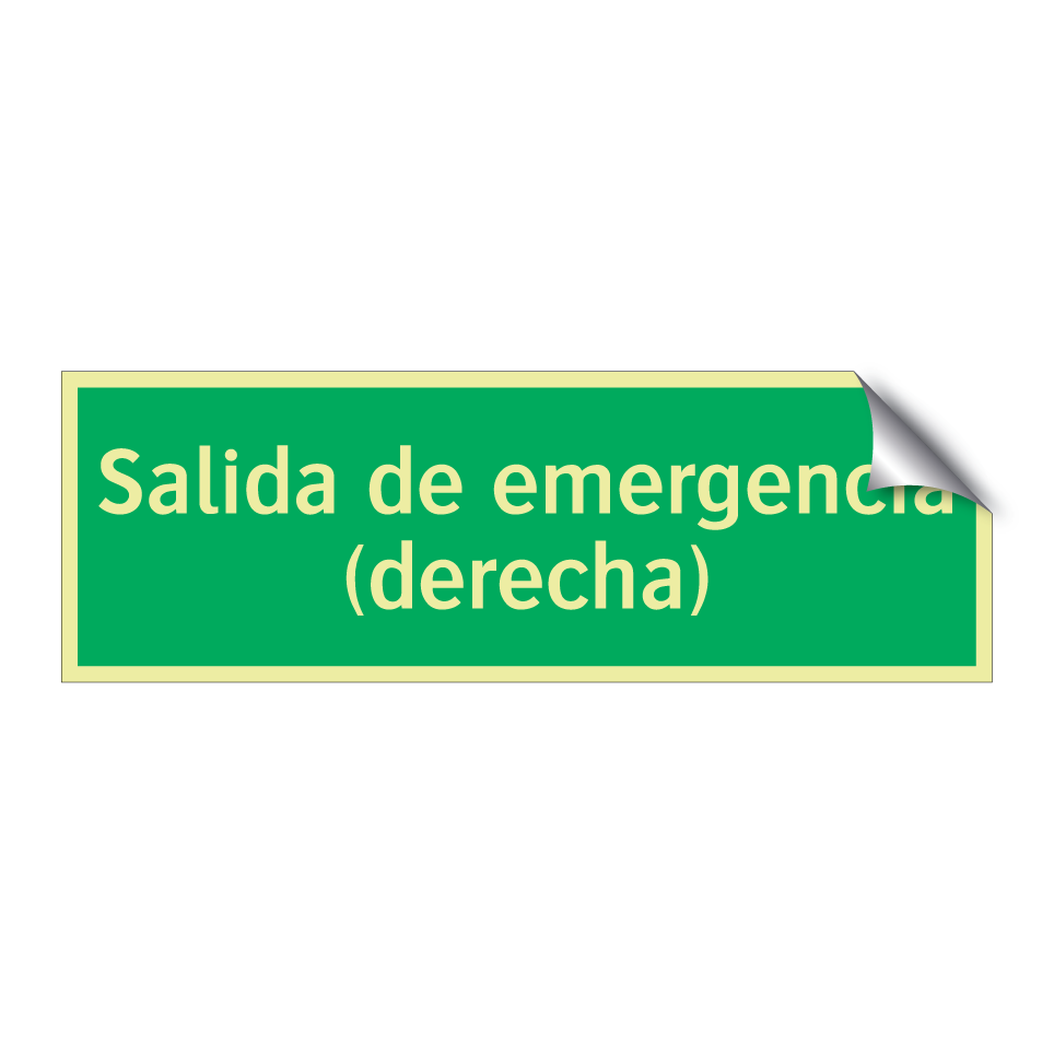 Salida de emergencia (derecha)