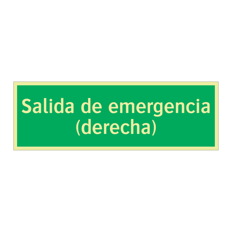 Salida de emergencia (derecha)