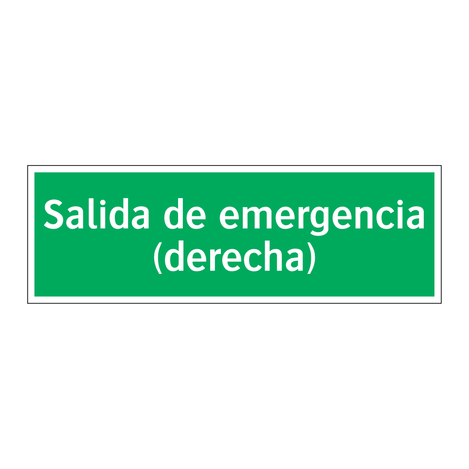 Salida de emergencia (derecha)