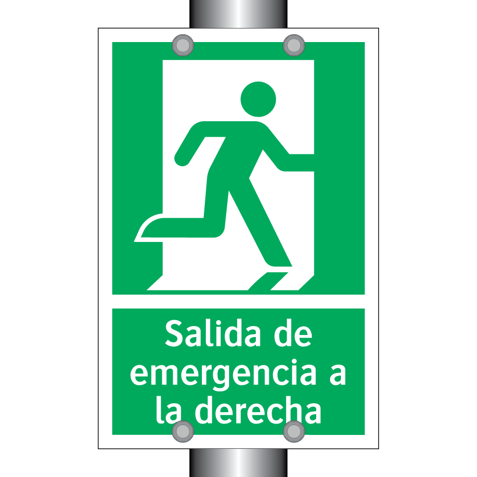 Salida de emergencia a la derecha