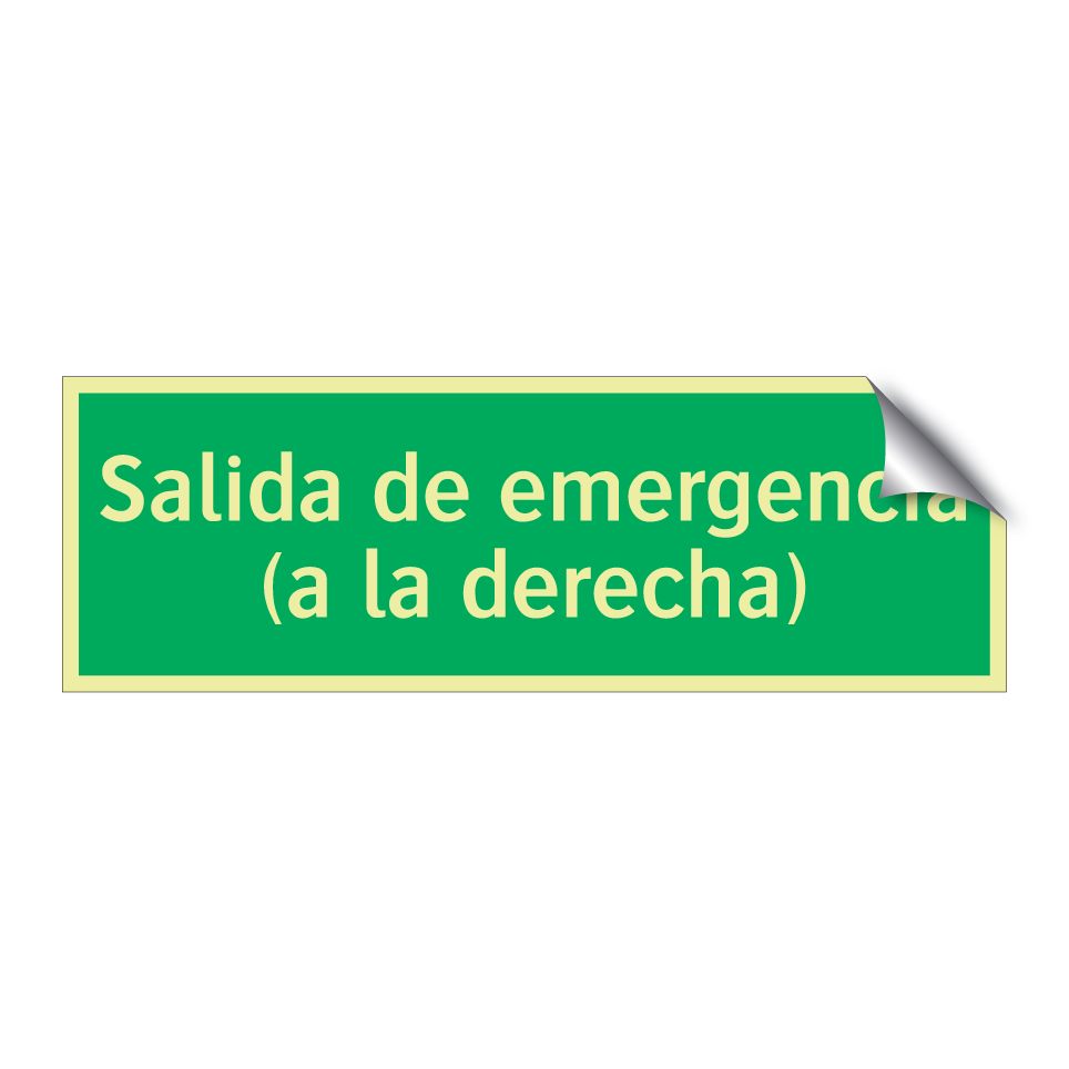 Salida de emergencia (a la derecha)