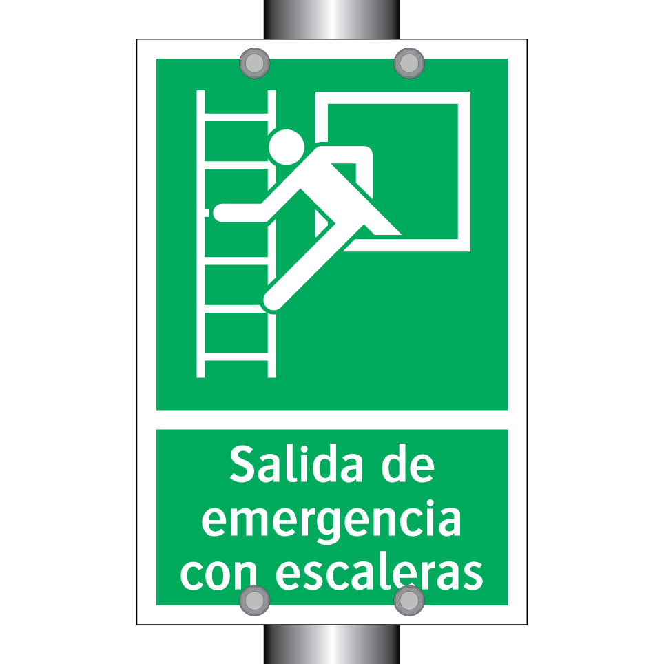 Salida de emergencia con escaleras