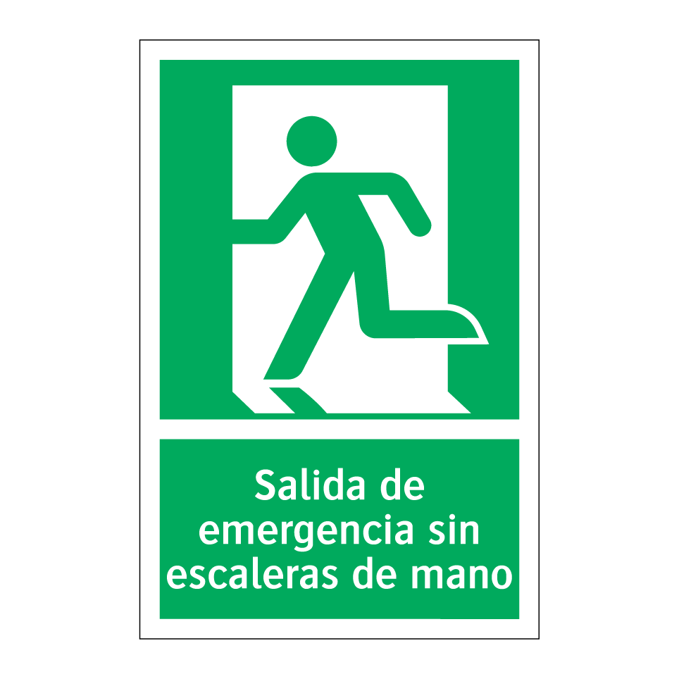 Salida de emergencia sin escaleras de mano
