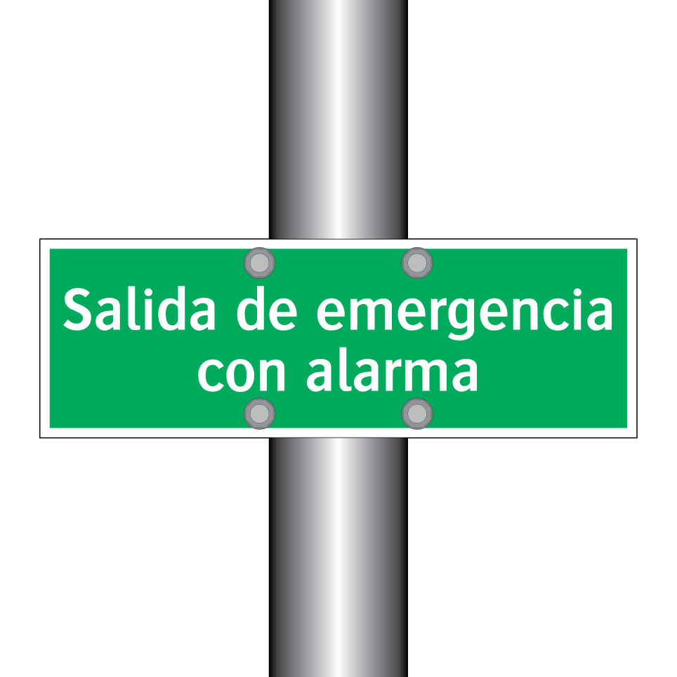 Salida de emergencia con alarma