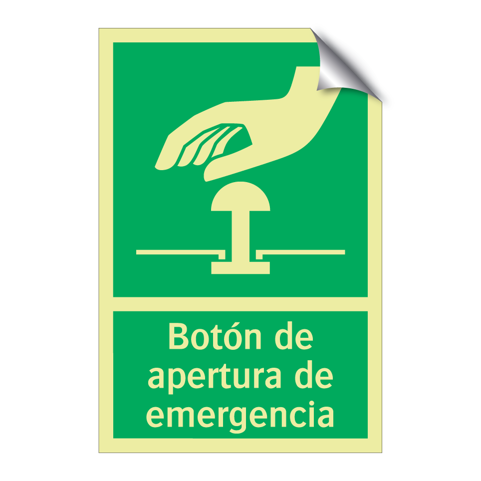 Botón de apertura de emergencia