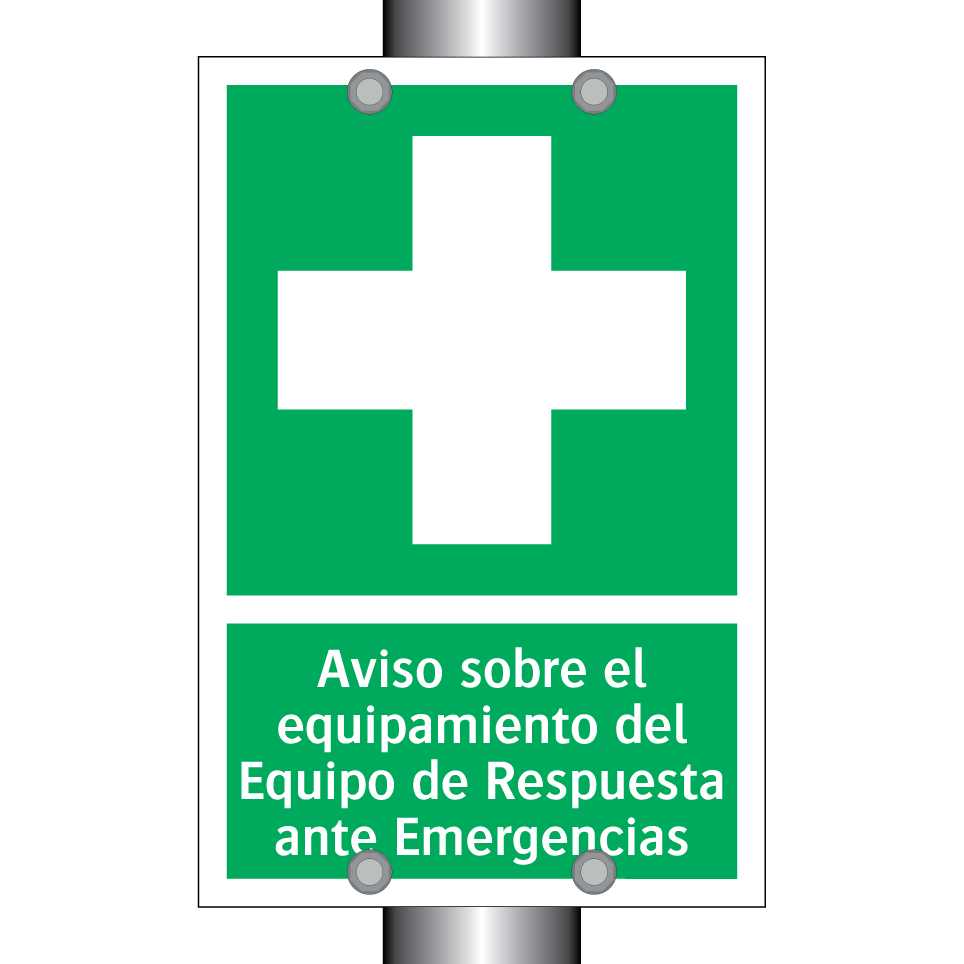Aviso sobre el equipamiento del Equipo de Respuesta ante Emergencias
