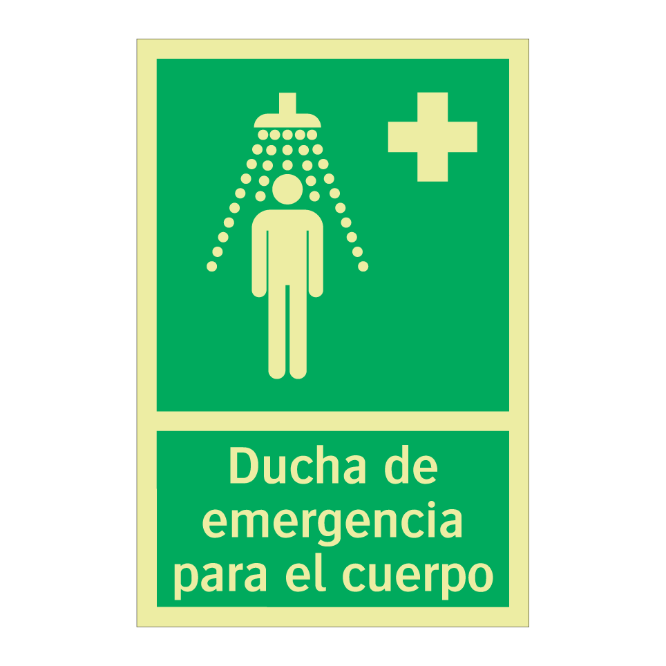 Ducha de emergencia para el cuerpo