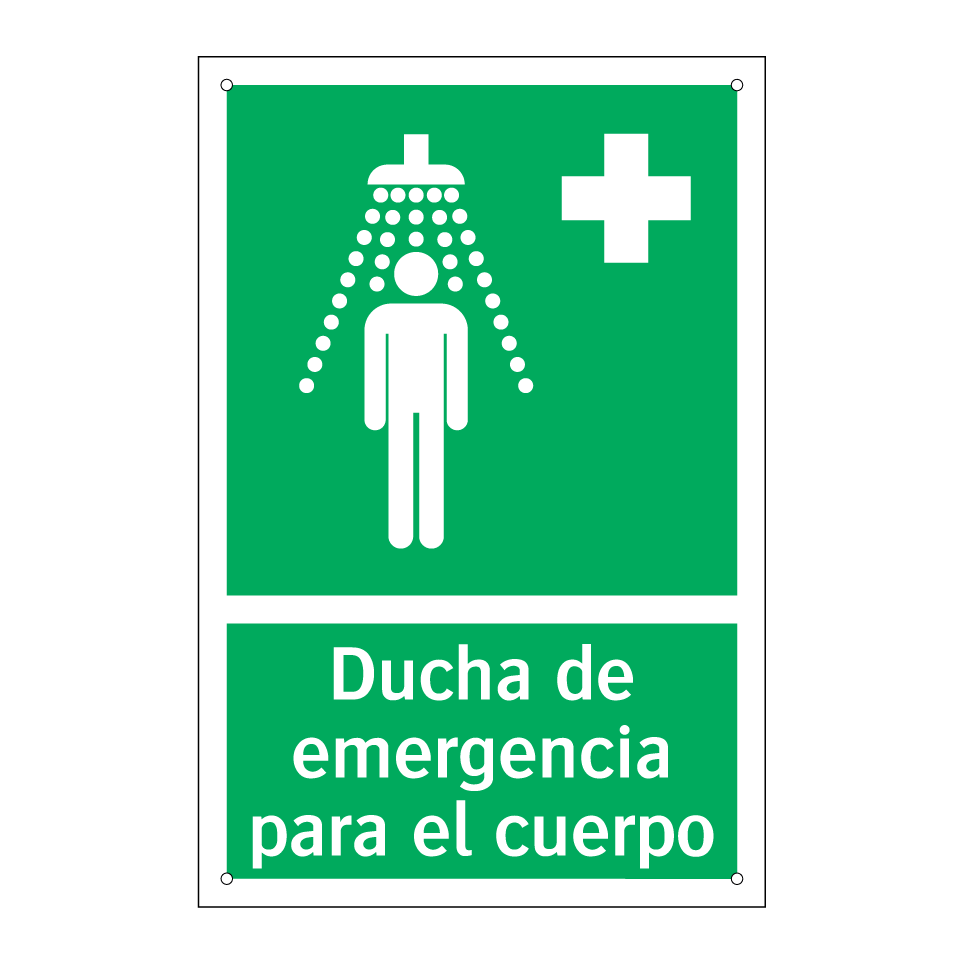 Ducha de emergencia para el cuerpo