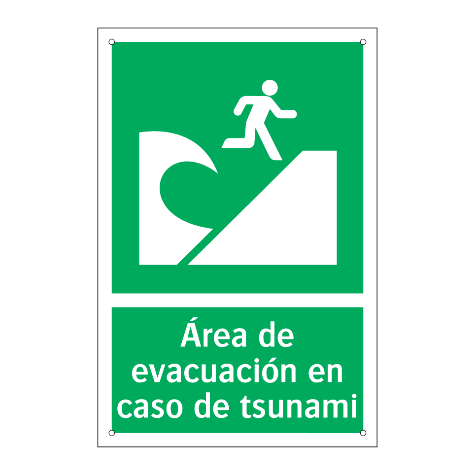 Área de evacuación en caso de tsunami