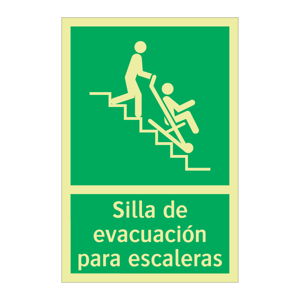 Silla de evacuación para escaleras