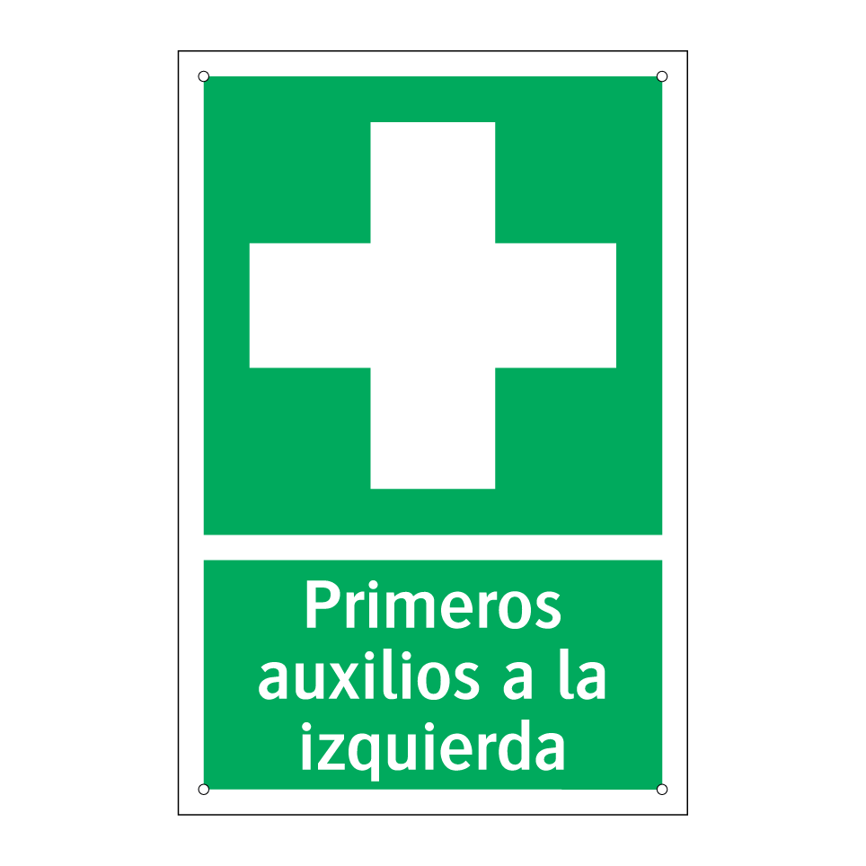 Primeros auxilios a la izquierda