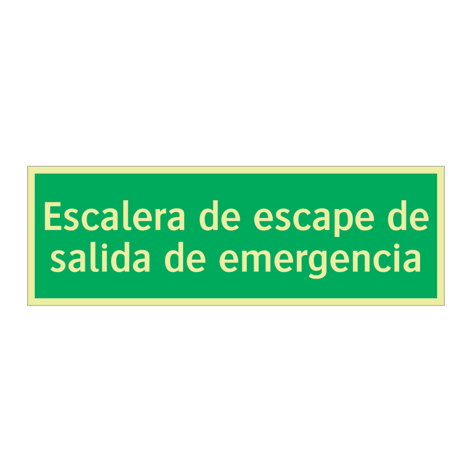 Escalera de escape de salida de emergencia