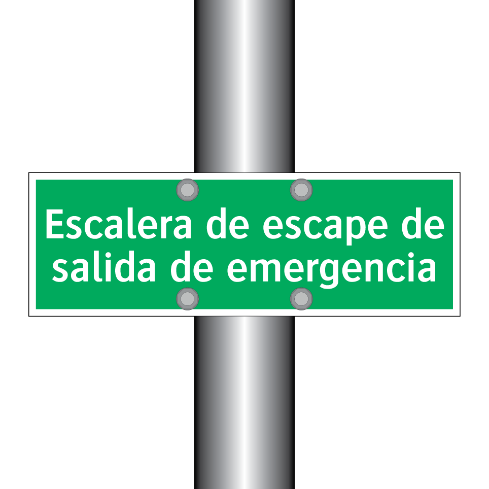 Escalera de escape de salida de emergencia