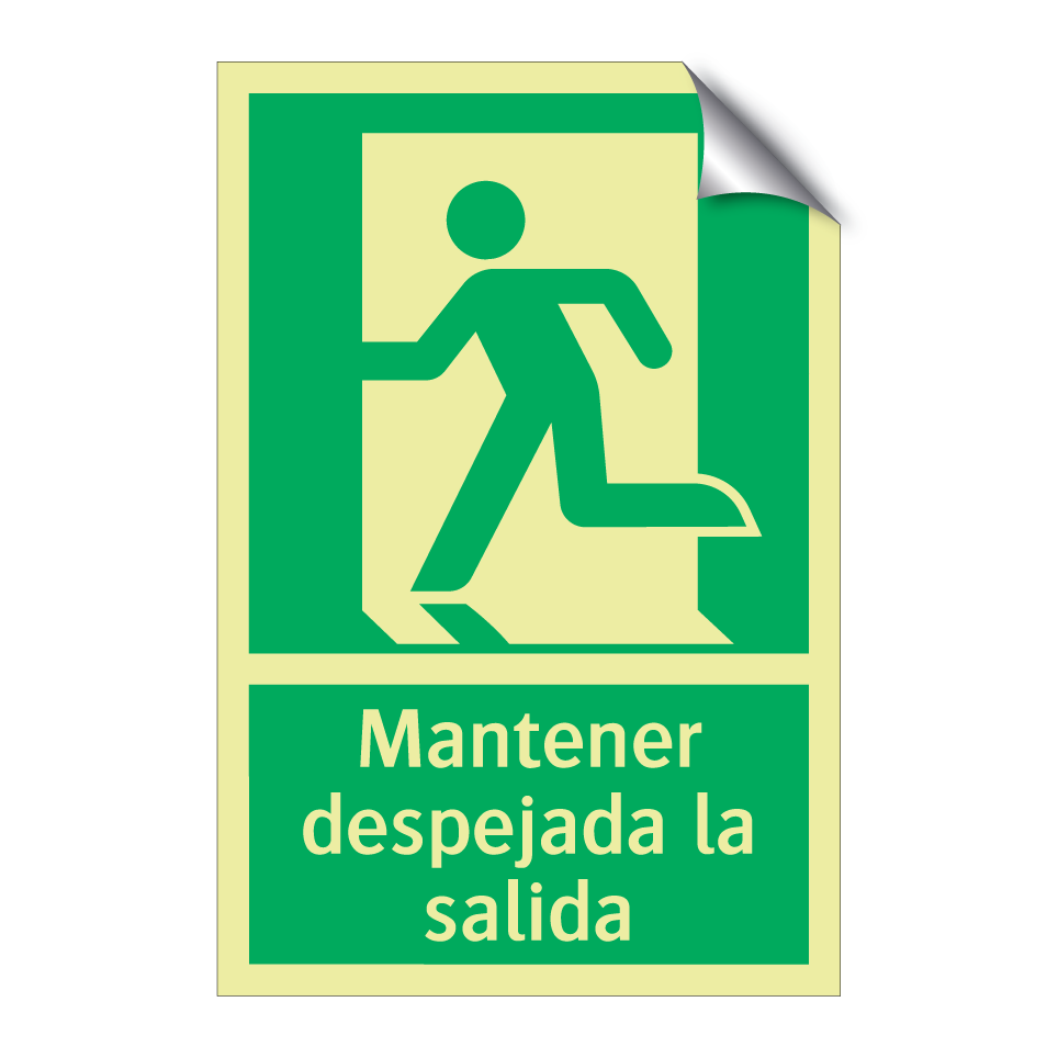 Mantener despejada la salida