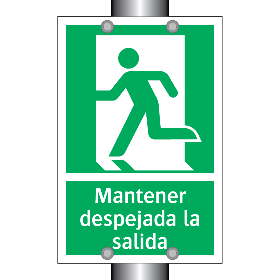 Mantener despejada la salida