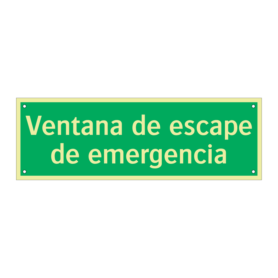 Ventana de escape de emergencia