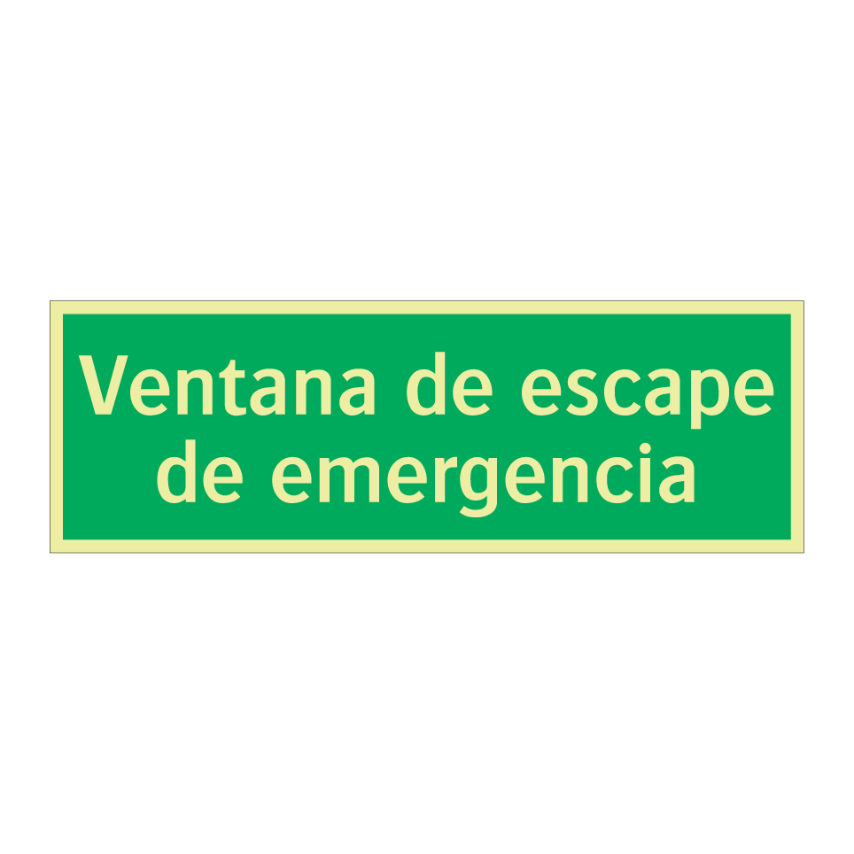Ventana de escape de emergencia