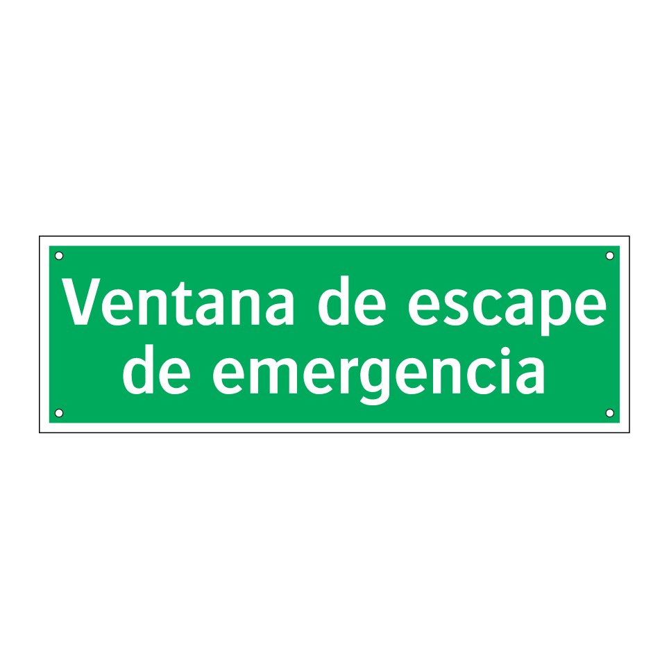 Ventana de escape de emergencia