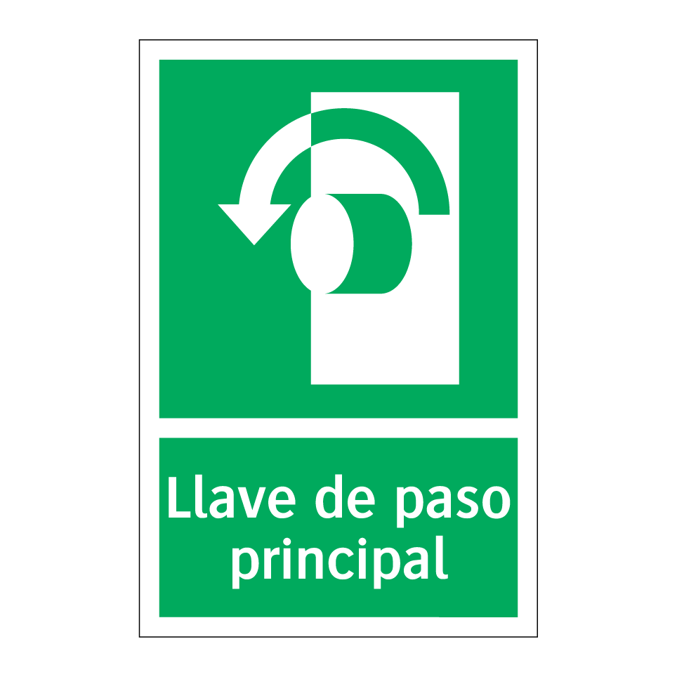 Llave de paso principal