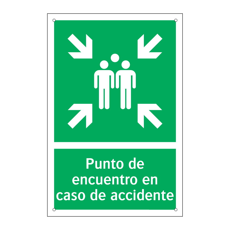 Punto de encuentro en caso de accidente
