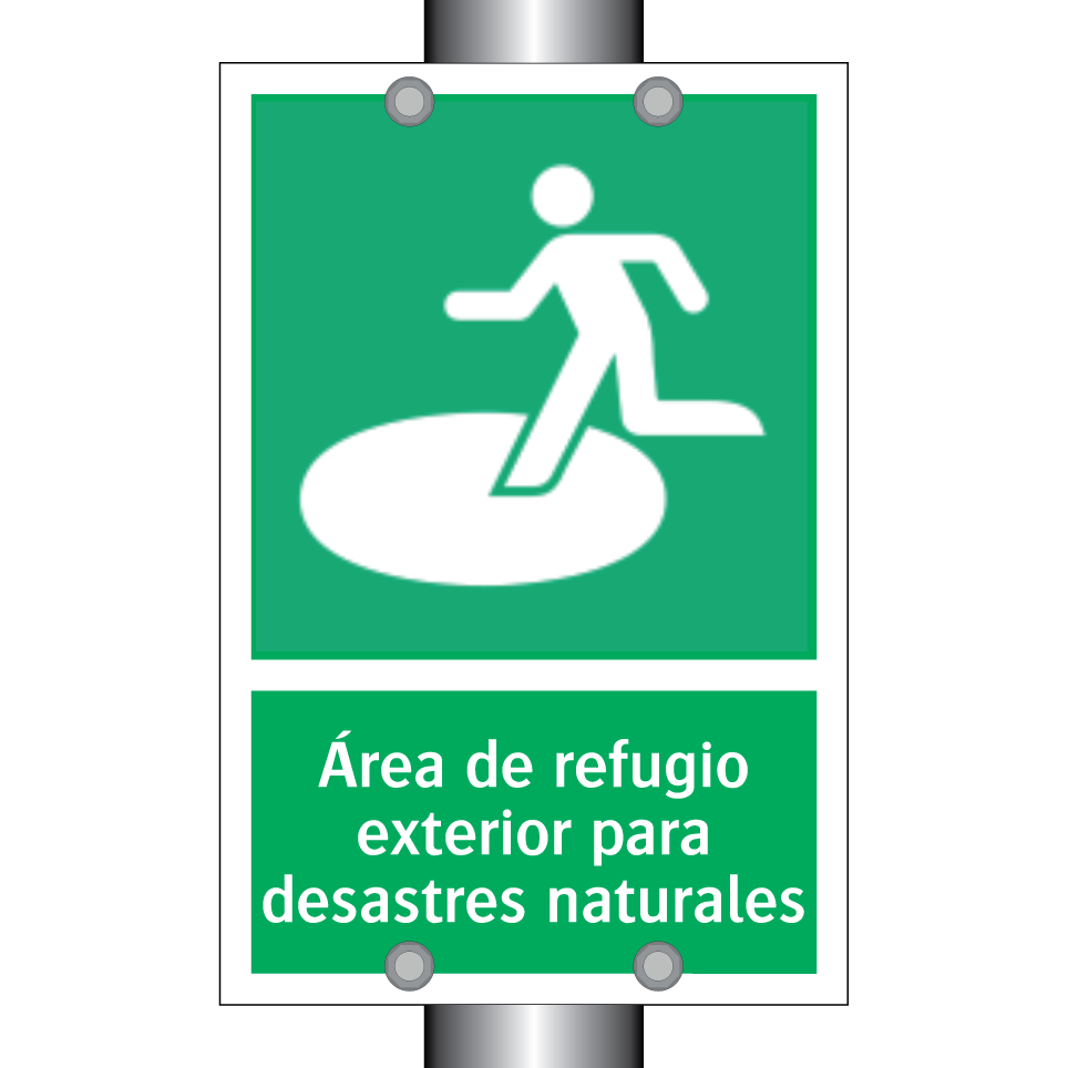 Área de refugio exterior para desastres naturales