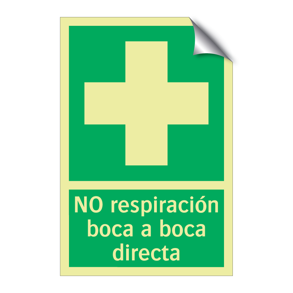 NO respiración boca a boca directa