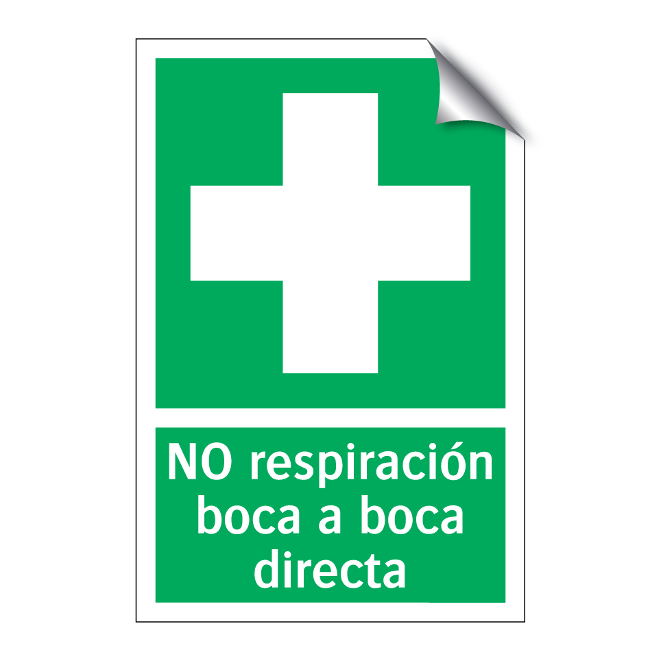 NO respiración boca a boca directa