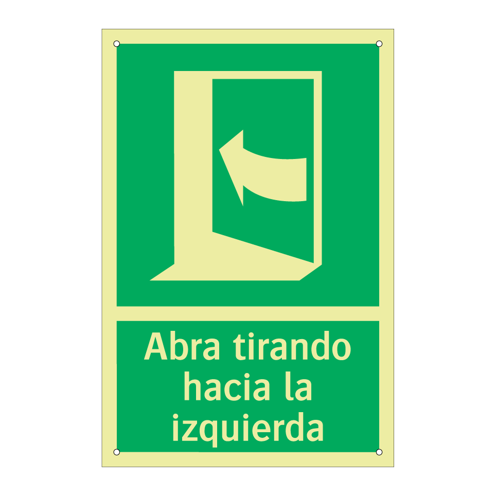 Abra tirando hacia la izquierda