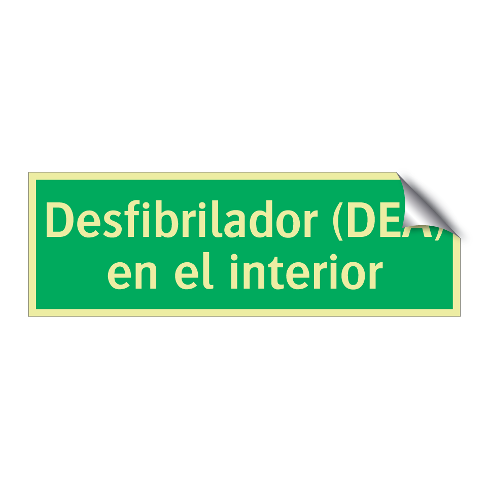 Desfibrilador (DEA) en el interior