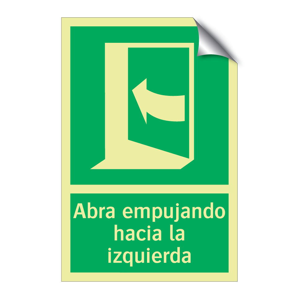 Abra empujando hacia la izquierda